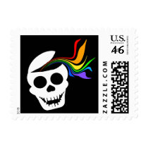 Rainbow White Skull Stamps