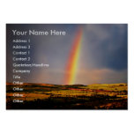 Rainbow wish come true business card template
