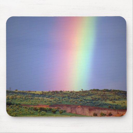 Rainbow wish come true mouse pad