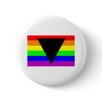 Rainbow with Black Triangle for Gay and Lesbians buttons by smnetworks Rainbow with Black Triangle for Gay and Lesbians buttons
