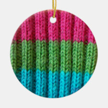 rainbow Wool Sock Christmas Ornaments