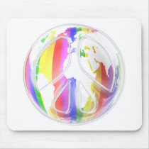 Rainbow World Peace Mousepad