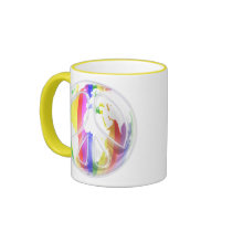 Rainbow World Peace Mug