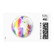 Rainbow World Peace Postage postage