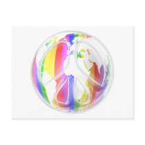 Rainbow World Peace Postcard