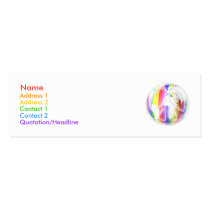 Rainbow World Peace Profile Card profile cards