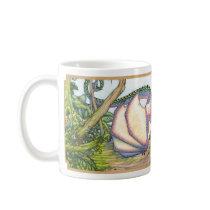 Rainbow wyvern mug - border