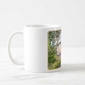 Rainbow wyvern mug - full image border mug