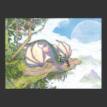 Rainbow wyvern print