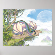 Rainbow wyvern print