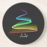 Rainbow Xmas Tree Coaster