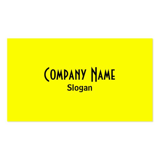 Rainbow Yellow Business Card (front side)