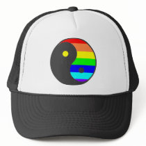 Rainbow Yin Yang Hats
