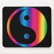 Rainbow Yin Yang mousepads