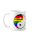 Rainbow Yin Yang mug