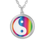 Rainbow Yin Yang Necklace