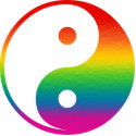 Rainbow Yin Yang photo sculptures by rainbowthree Rainbow Yin Yang photo sculptures