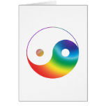 Rainbow Yin Yang Symbol cards
