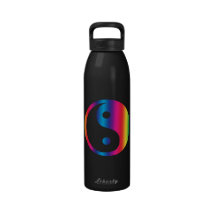 Rainbow Yin Yang Water Bottle