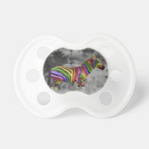 Rainbow Zebra Baby Pacifiers