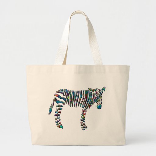 Rainbow Zebra Bags