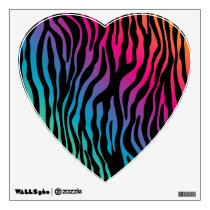 Rainbow Zebra Cute Wall Decor wall decals