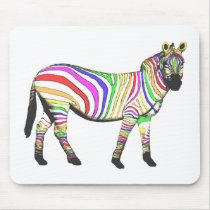 Rainbow Zebra Mouse Mats