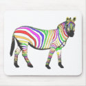 Rainbow Zebra mousepads
