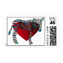 Rainbow Zebra postage