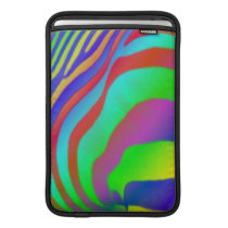 Rainbow Zebra Print MacBook Sleeve