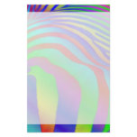 Rainbow Zebra Print Stationery Paper