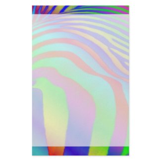 Rainbow Zebra Print Stationery Paper