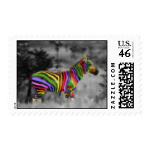 Rainbow Zebra Stamp