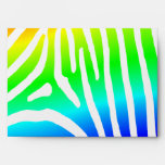 Rainbow Zebra Stripes Envelope