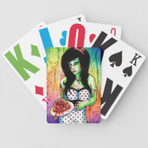 Rainbow Zombie Pin Up Girl Card Deck