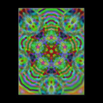 Rainbow'delica Postcard by webgrrl Rainbow'delica Postcard