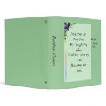 RainbowFlowers, Rainbow Flowers, My Letters, My... 3 Ring Binder