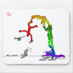 Rainbowmen------human ladder mouse pad