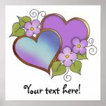 Rainbows-006 Purple Aqua Navy posters