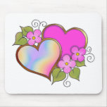 Rainbows-011 Magenta Blue Yellow Mousepad