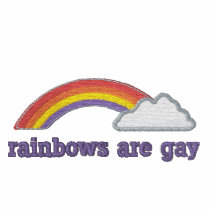 rainbows are gay embroidered shirts