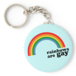 Rainbows are gay key chain