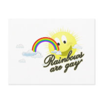 Rainbows Are Gay postcards