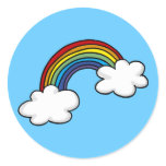 Rainbows &amp; clouds stickers