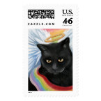 Rainbow's End v.2 - Angel Cat Postage stamp