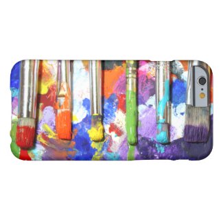 Rainbows In Progress Paint Brush Photography Barely There iPhone 6 Case