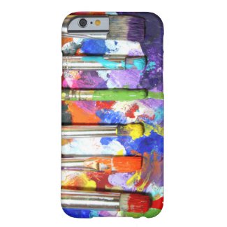 Rainbows In Progress Paint Brush Photography Barely There iPhone 6 Case