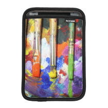 Rainbows In Progress Paint Brush Photography iPad Mini Sleeve at  Zazzle