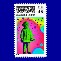 Rainbows of Q ! postage by 3DMOONMAN Rainbows of Q ! postage