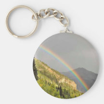 Rainbows on east side of Red Mountain Pass Keychains